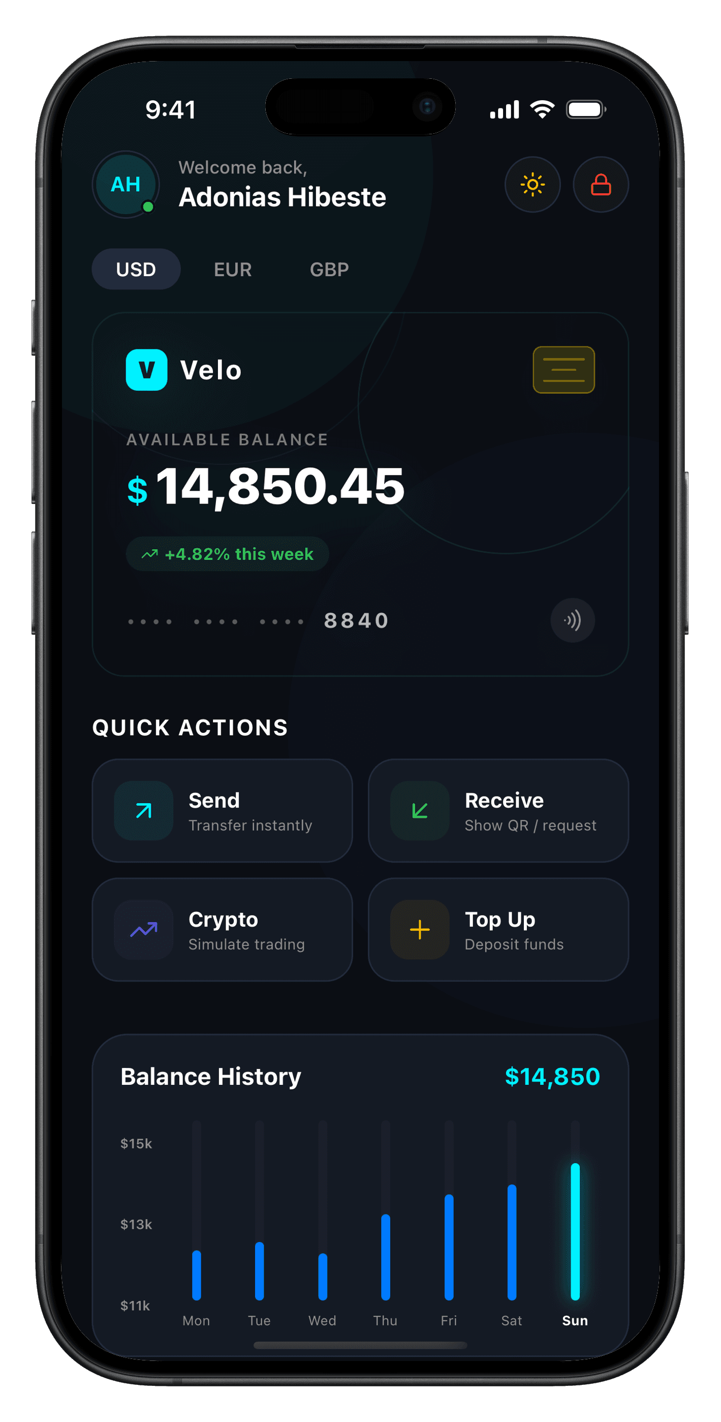 Velo — Multi-Currency Digital Wallet
